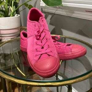 Pink Nylon Converse